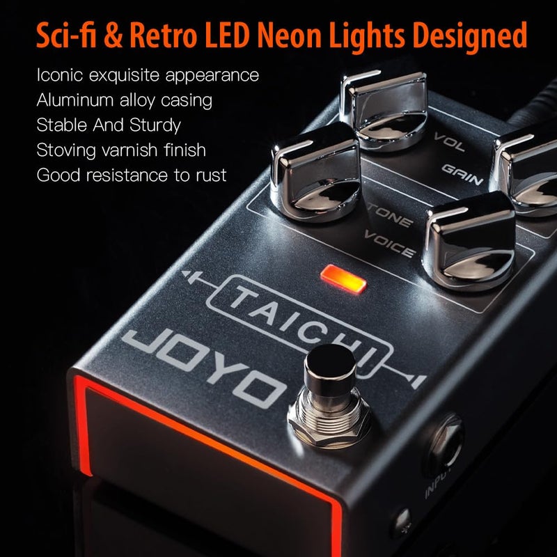 JOYO Overdrive Pedal R Series Low Gain OD Classic Amp Sound for Electric Guitar Effect (Tai Chi R-02) - Image 5